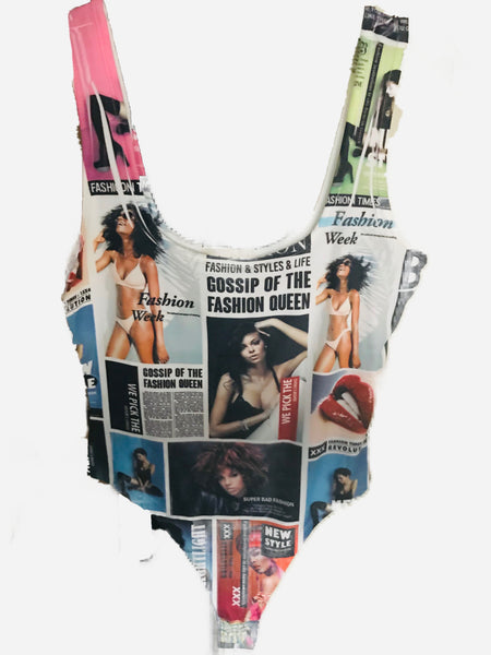 News paper print top