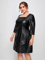 PU leather Dress